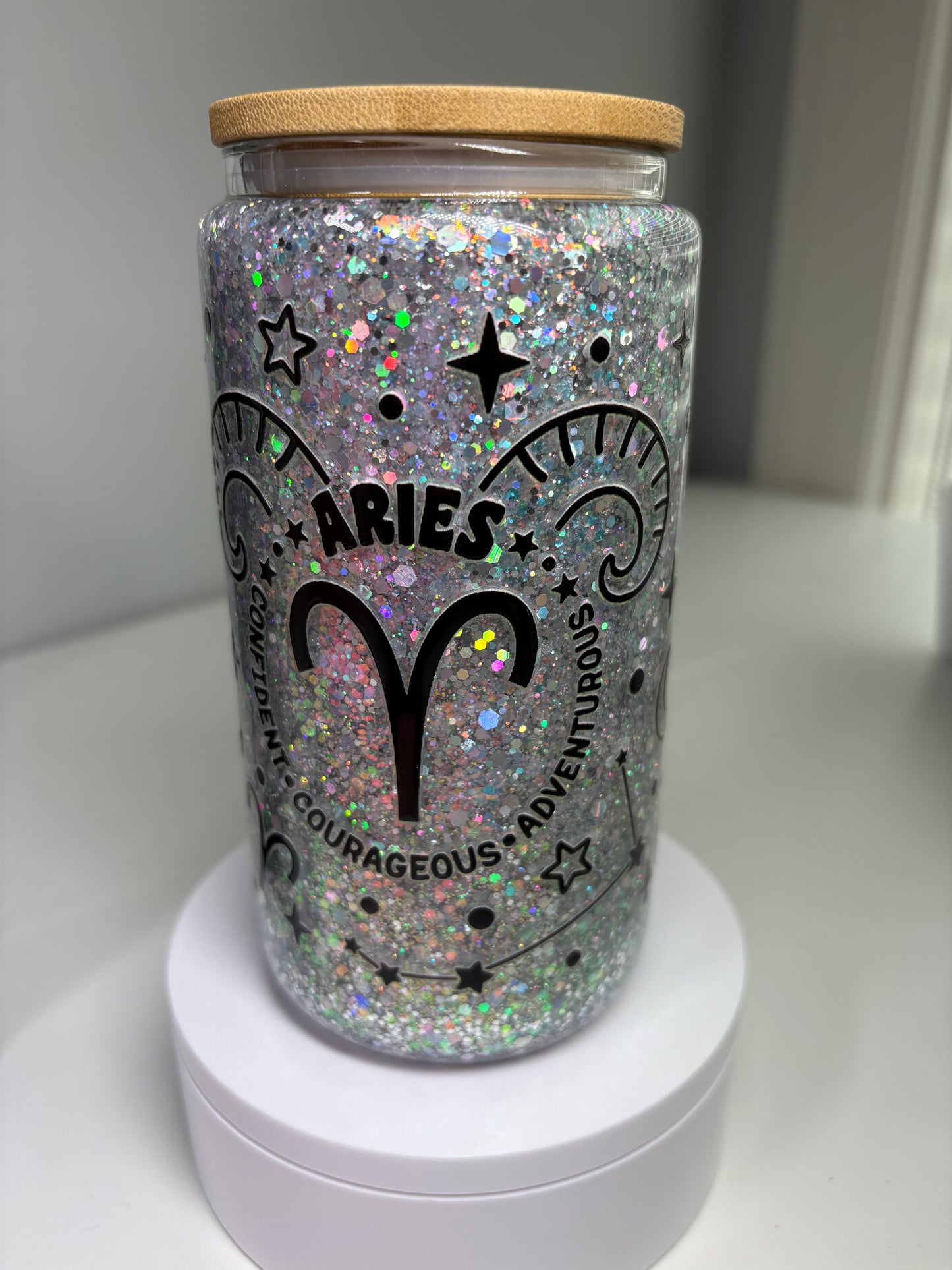 Aries glitter cup