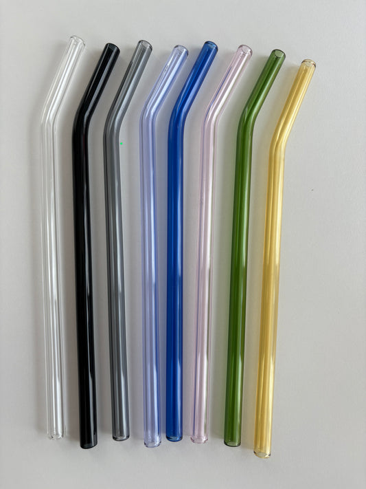 Colored Glass Straws